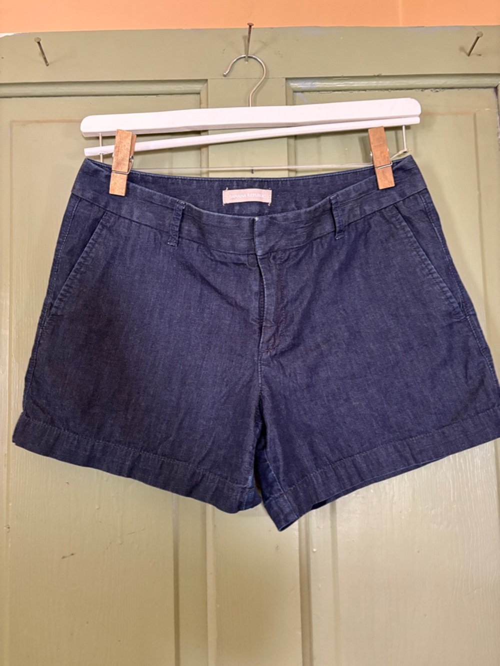 Banana Republic Navy Denim Short Shorts